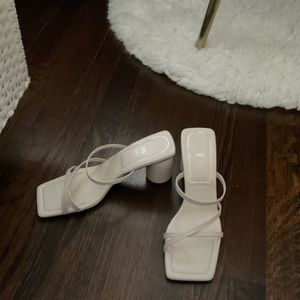 White Zara Mules